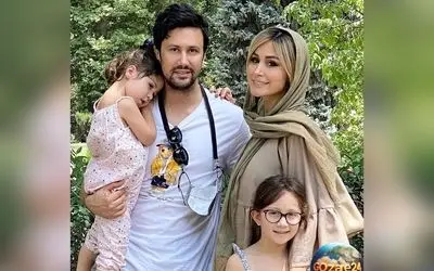 چالش بامزه و دیدنی شاهرخ استخری و همسرش سپیده بزمی‌پور در استوری اینستاگرام + تصاویر خانوادگی