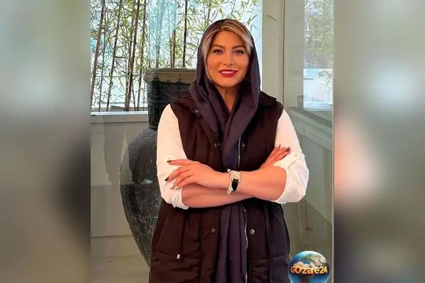 رنگ موی فریبا نادری در سال نو: استایلی فانتزی و جذاب که  صد برابر او را شیک‌تر نشان داد