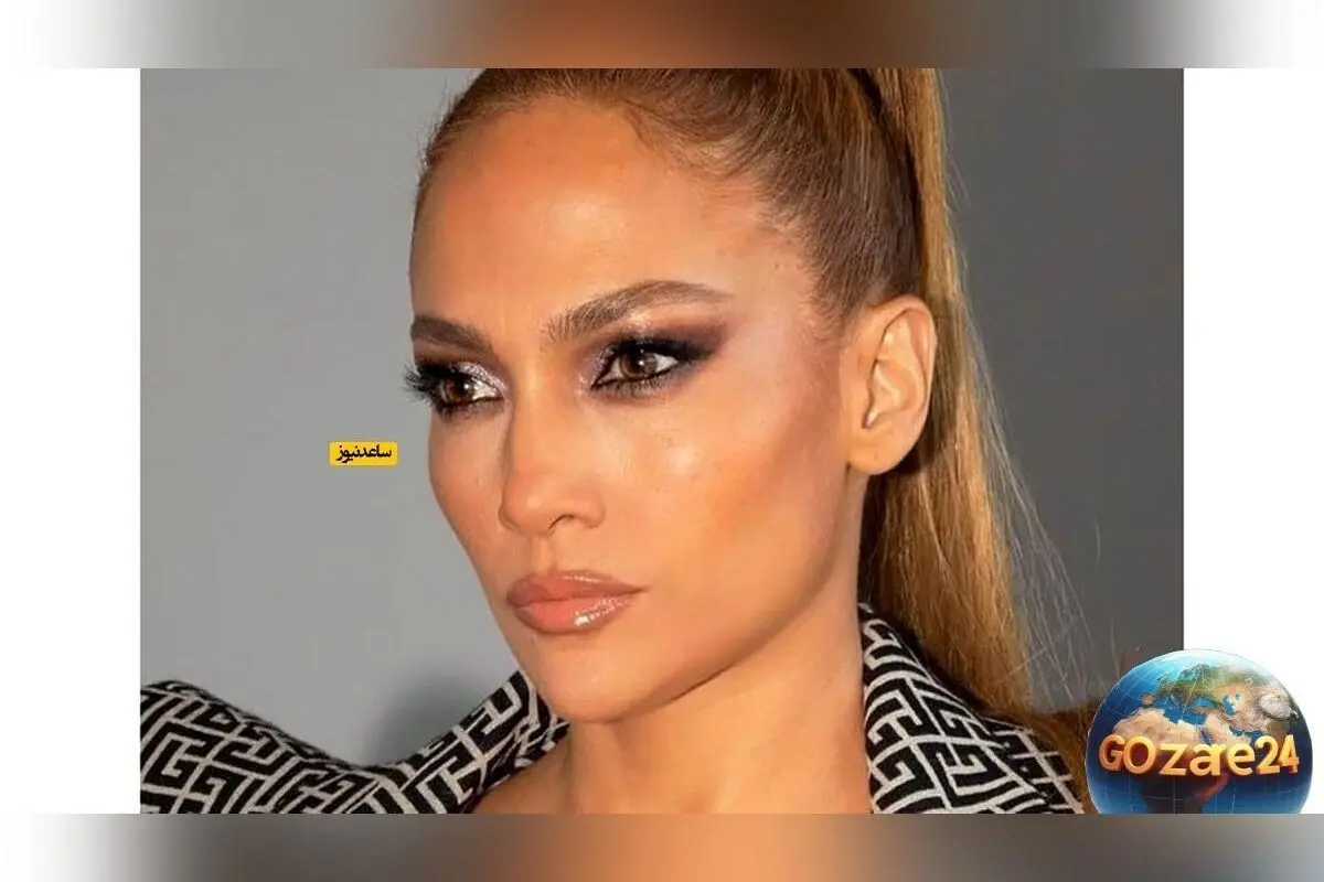 جنیفر لوپز با گوشواره‌های طلای بزرگ و استایل ایرانی در مهمانی رونمایی از کالکشن جدید کفش‌هایش