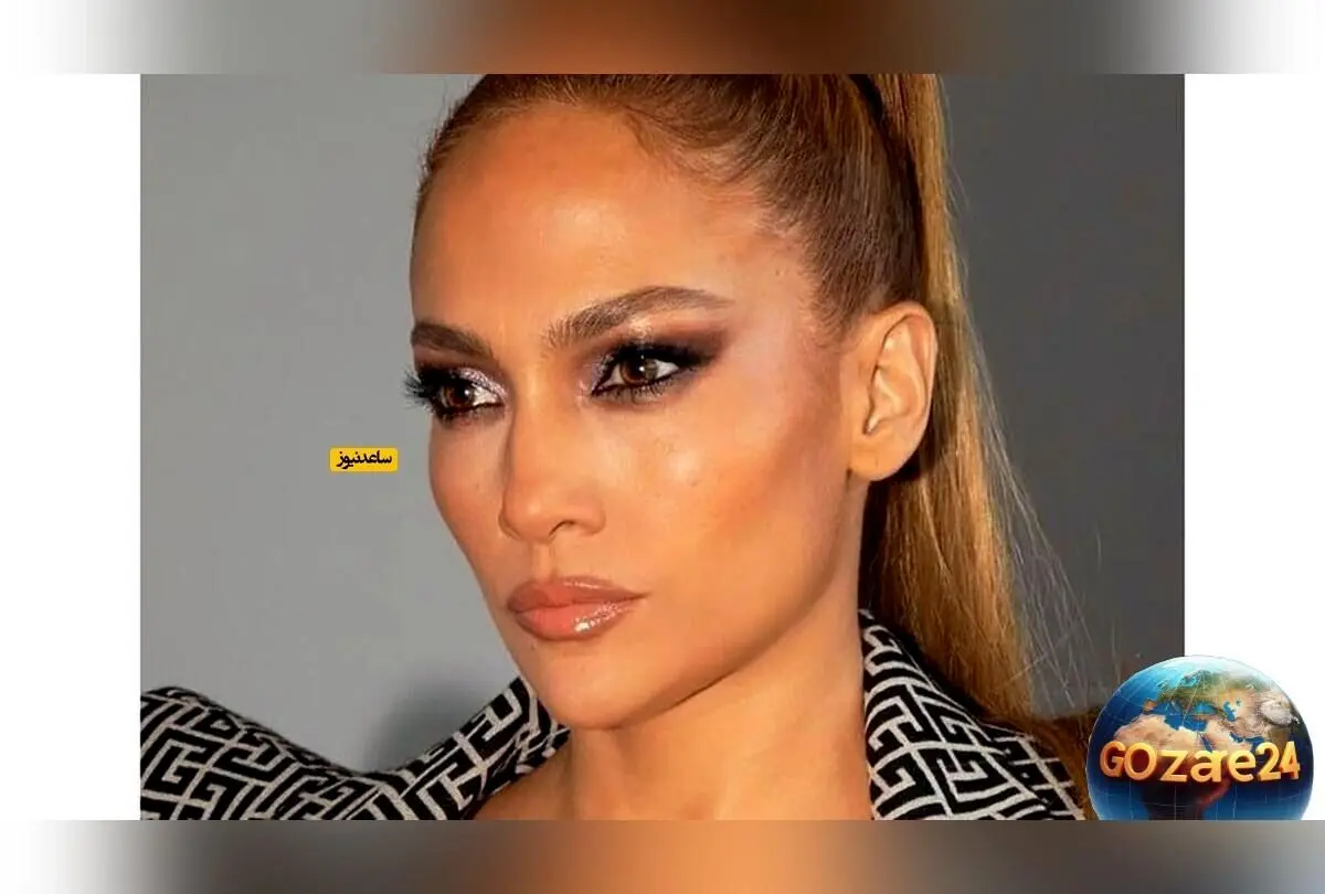 جنیفر لوپز با گوشواره‌های طلای بزرگ و استایل ایرانی در مهمانی رونمایی از کالکشن جدید کفش‌هایش