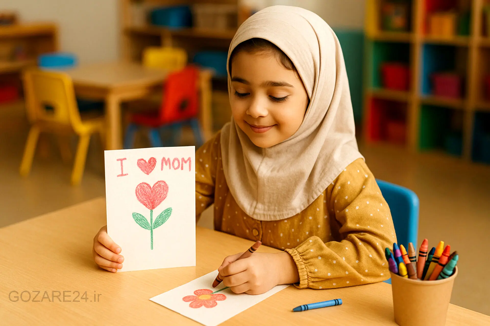 متن‌های کودکانه تبریک روز مادر برای مهدکودک و دبستان | پیام‌های ساده و شیرین از زبان کودک