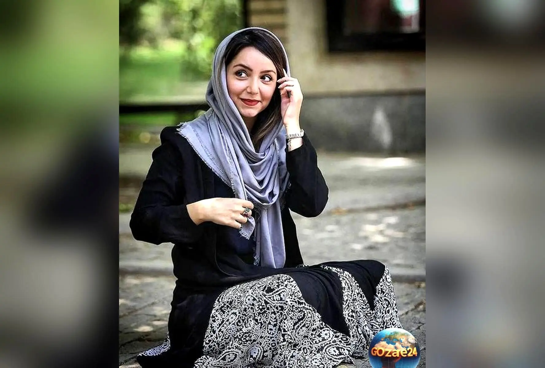 نازنین بیاتی با استایل بارانی و موبایل لوکس در مقابل آینه | جدیدترین عکس اینستاگرامی بازیگر محبوب