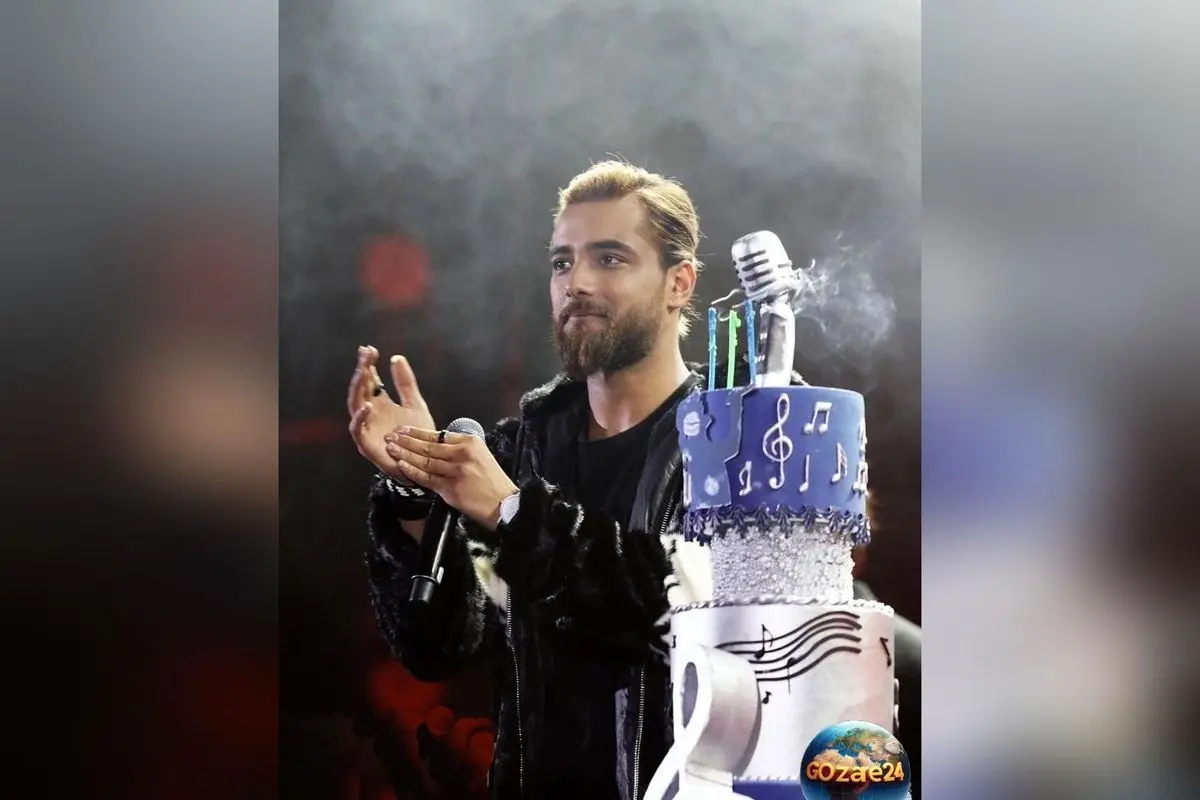 تولد امیر مقاره در کنسرت تهران با لحظه‌ای خاص و موهای بافته شده + فیلم لحظه جشن