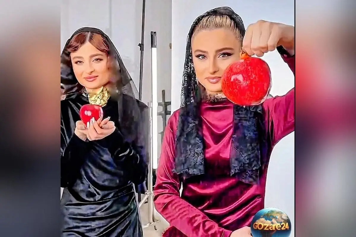 پشت صحنه شب یلدا سارا و نیکا فرقانی | رازهای جذاب و دیدنی خواهران بازیگر در فضای مجازی