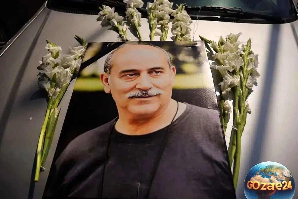 وداع تلخ و غمانگیز دختر مهرداد فلاحتگر در مراسم تشییع پدر، لحظاتی پر از بغض و اندوه در کنار فیلم وداع با پدر در سن 66 سالگی