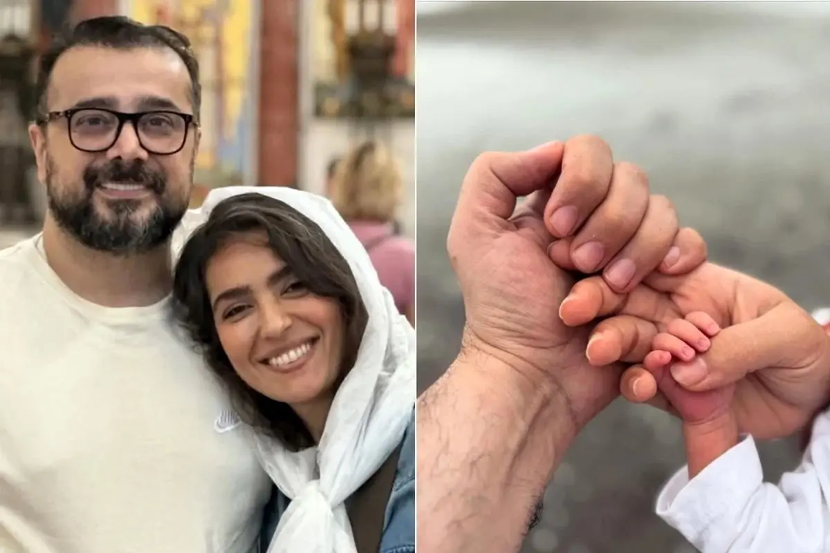 سپند امیر سلیمانی و مونا کرمی در روز زایمان همسرش؛ لحظه‌ای بی‌نظیر و مادر نمونه درخشان