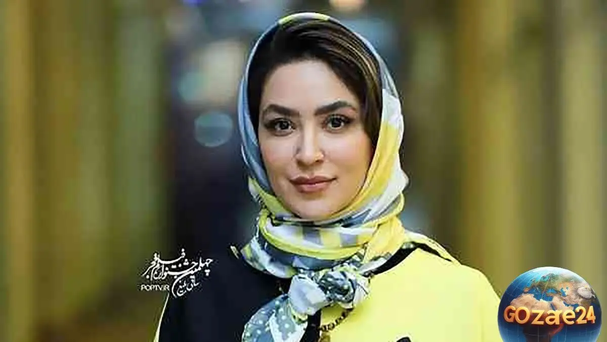 عکس تولد عاشقانه فریبا طالبی در حیاط سرسبز و پر درخت، سبد گل زیبا و دلنشین همسرش