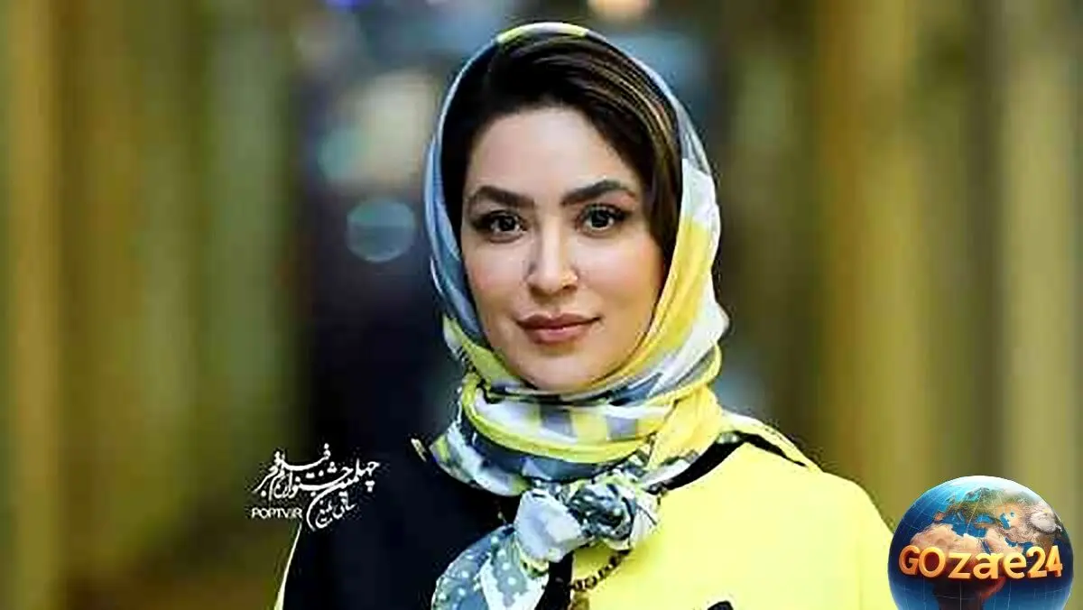 عکس تولد عاشقانه فریبا طالبی در حیاط سرسبز و پر درخت، سبد گل زیبا و دلنشین همسرش