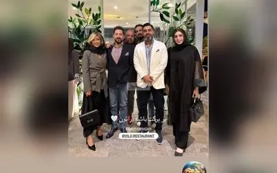 افتتاحیه مجلل رستوران ویلو بهرام رادان با تاج گل و باکس گلهای سوپرلاکچری + ویدیوی ویژه همسرش