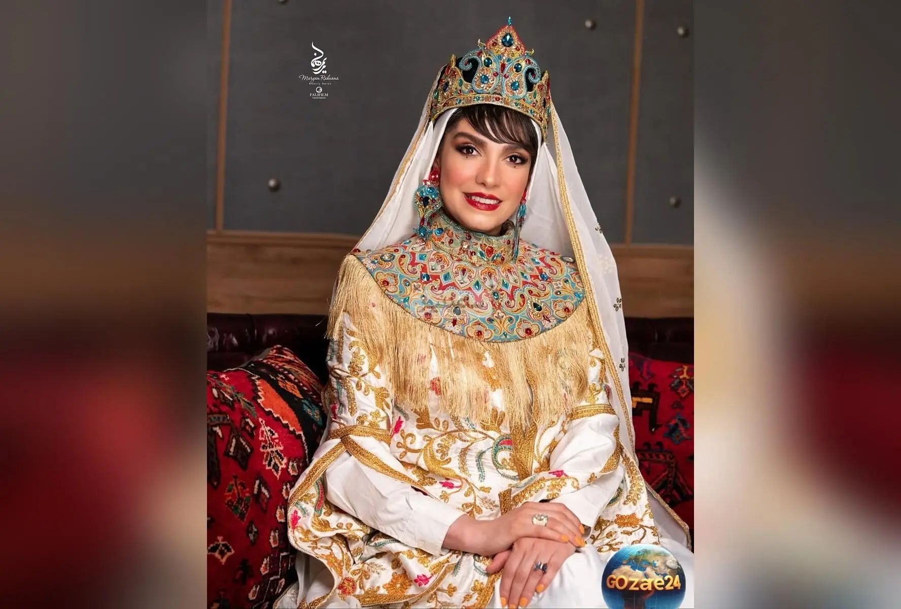 مراسم عقد الیکا عبدالرزاقی و امین زندگانی با سفره عقد ساده دهه 80 و حضور هدیه تهرانی + فیلم سالگرد ازدواج
