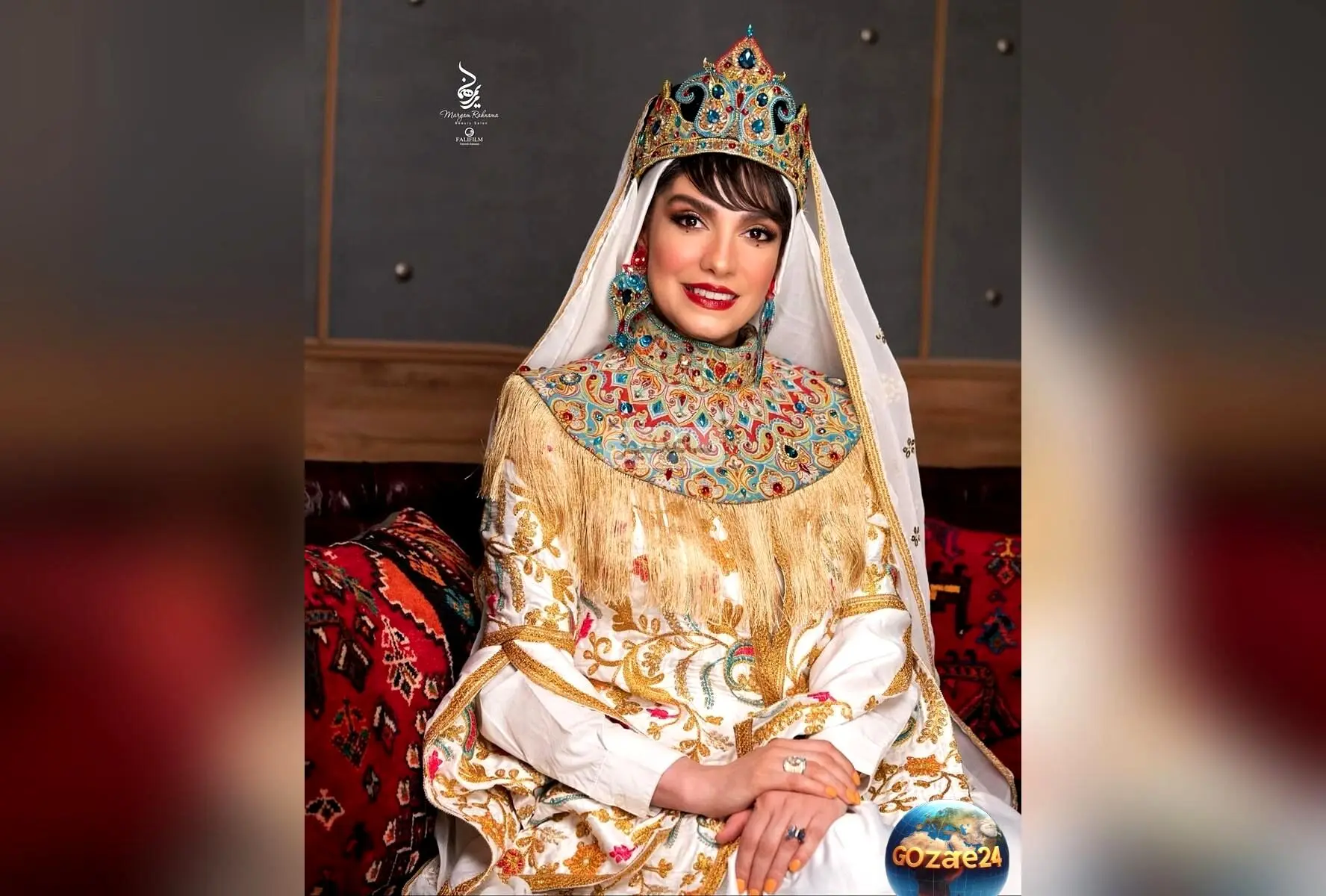 مراسم عقد الیکا عبدالرزاقی و امین زندگانی با سفره عقد ساده دهه 80 و حضور هدیه تهرانی + فیلم سالگرد ازدواج