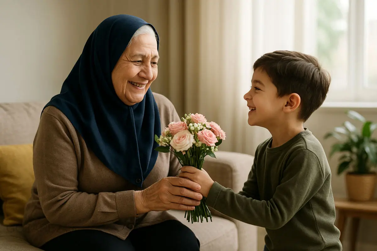 متن‌های احساسی و صمیمی تبریک روز زن و روز مادر برای مادربزرگ‌های عزیز