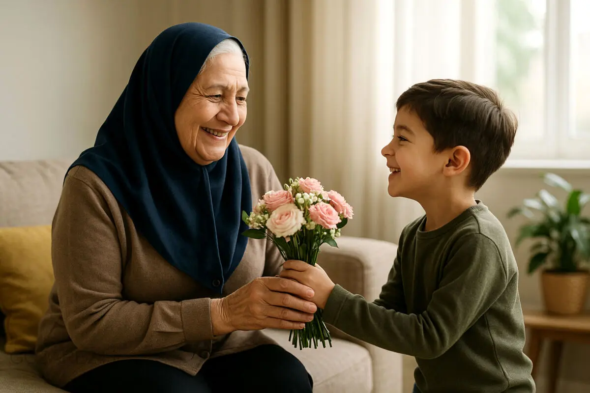 متن‌های احساسی و صمیمی تبریک روز زن و روز مادر برای مادربزرگ‌های عزیز