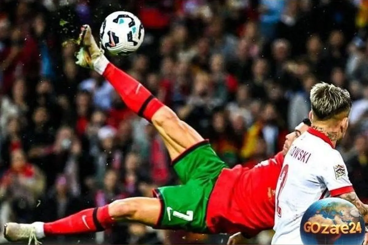 رونالدو در 40 سالگی با قیچی برگردان شگفت‌انگیز، رکورد جدید و تحسین‌برانگیز در فوتبال جهان