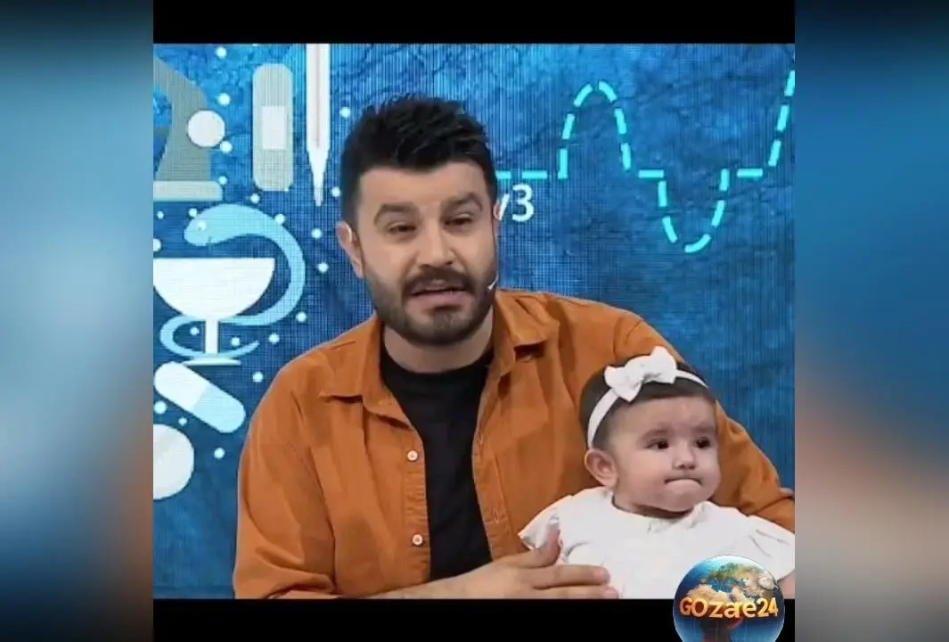 رونمایی هیجان‌انگیز مجری معروف از دختر ۸ ماهه‌اش در برنامه زنده تلویزیون + واکنش جالب همسر و حواشی جذاب