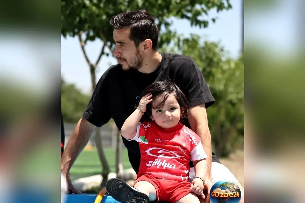 رونمایی از موتور قرمز لوکس و هوشمند پران پسر ناز و خوش‌تیپ فرشاد احمدزاده + فیلم و تصاویر جذاب