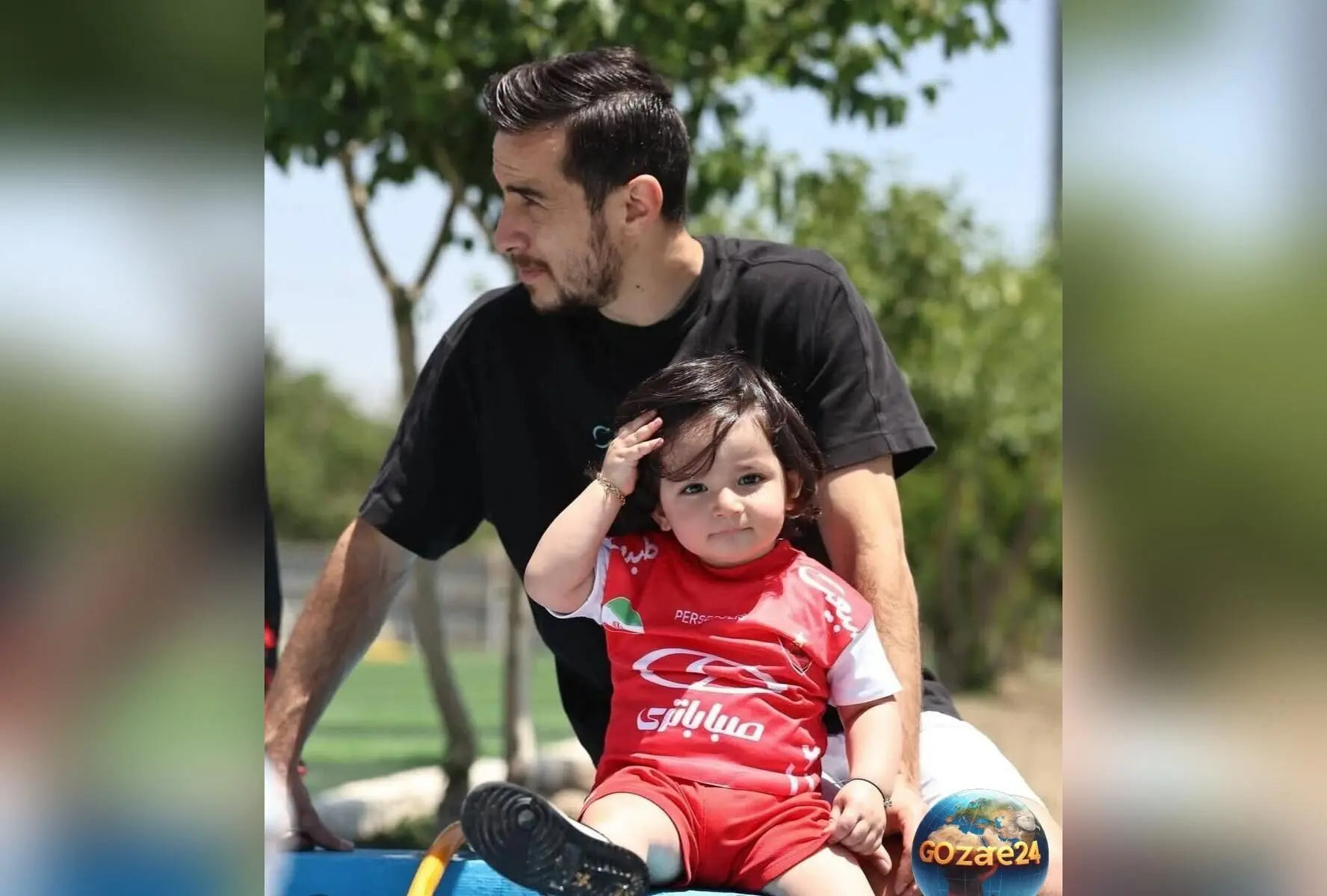 رونمایی از موتور قرمز لوکس و هوشمند پران پسر ناز و خوش‌تیپ فرشاد احمدزاده + فیلم و تصاویر جذاب