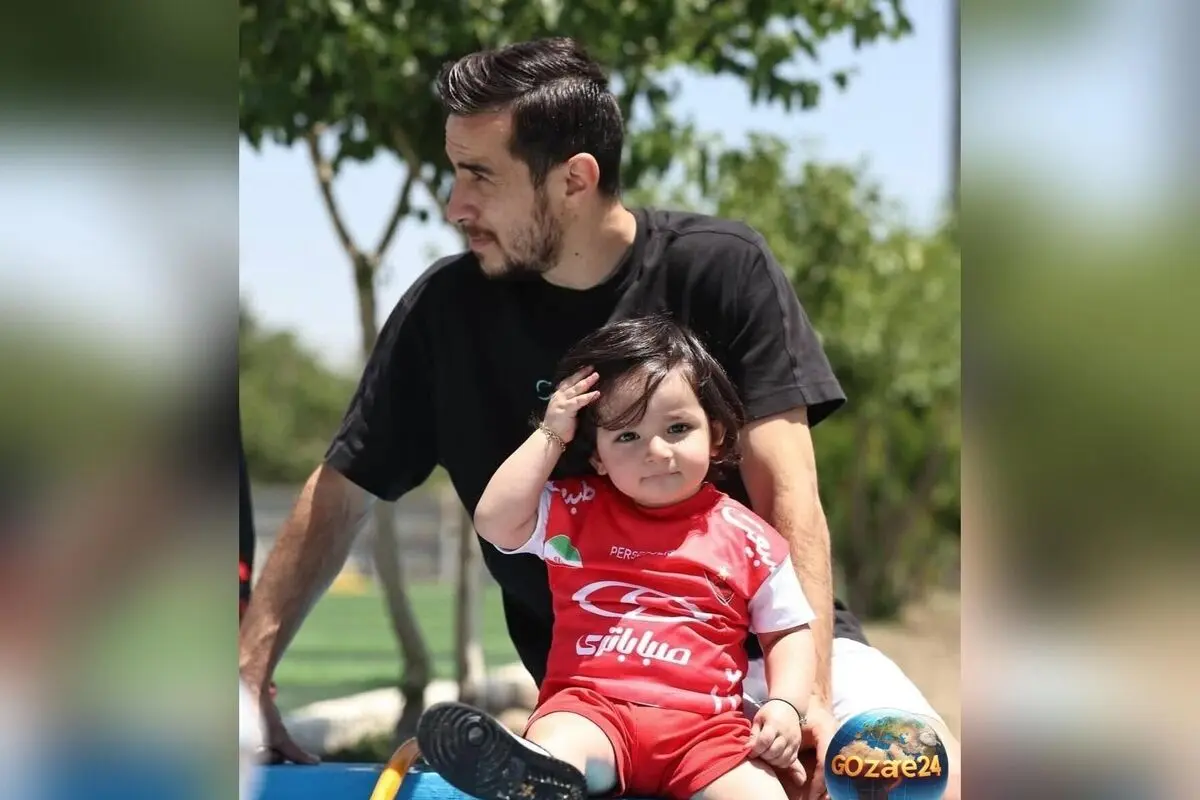 رونمایی از موتور قرمز لوکس و هوشمند پران پسر ناز و خوش‌تیپ فرشاد احمدزاده + فیلم و تصاویر جذاب
