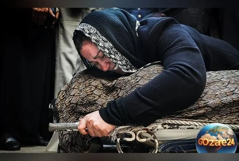 تصاویر مراسم عزای همسر زیبا بروفه با حضور امین حیایی و نفیسه روشن + جزئیات و نظرات کاربران