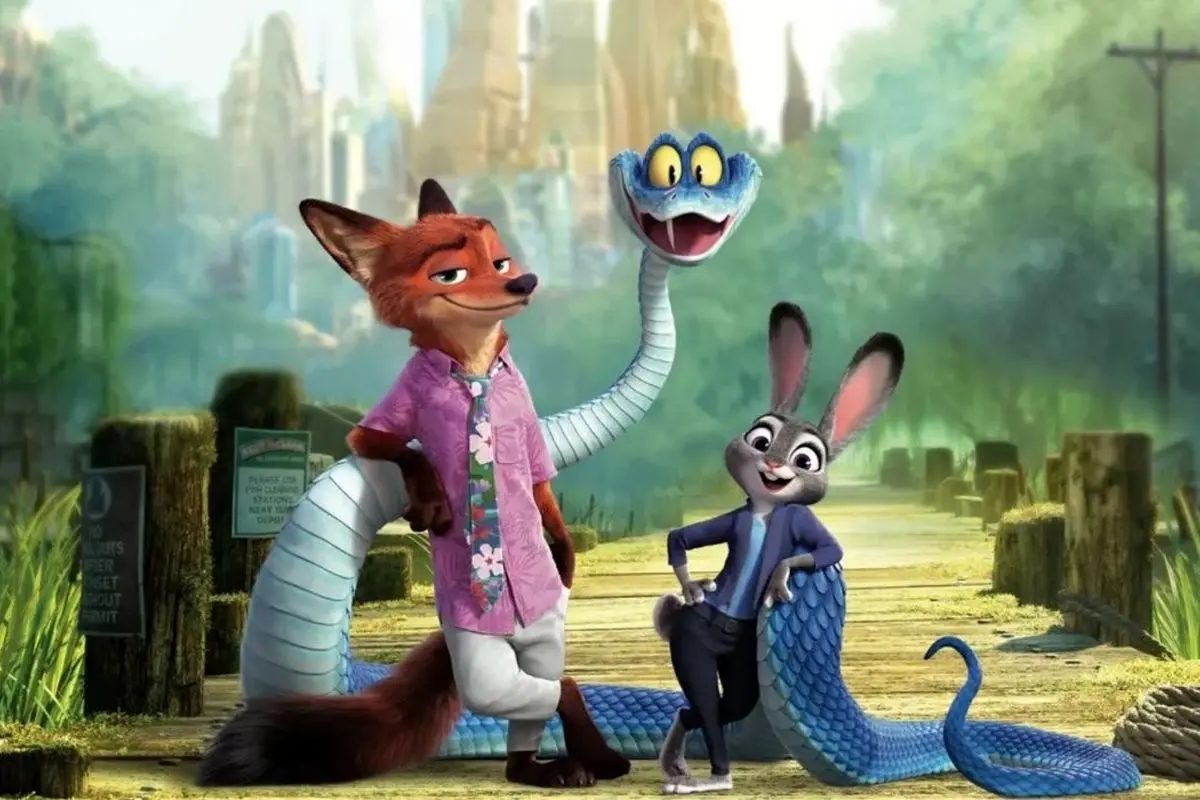 اولین پوستر رسمی انیمیشن Zootopia 2 دیزنی منتشر شد | داستان تعقیب خزنده مرموز در شهر پستانداران
