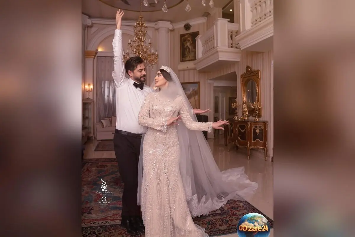 تصویر خاص روز عقد سهیل قاصدی و مریم مومن؛ لحظه‌ای عاشقانه و بی‌نظیر در روز زن
