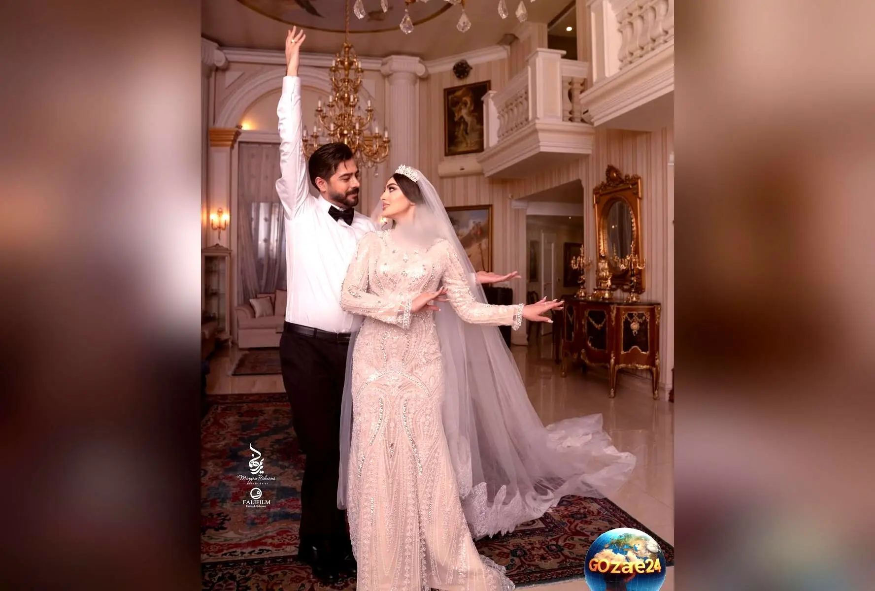تصویر خاص روز عقد سهیل قاصدی و مریم مومن؛ لحظه‌ای عاشقانه و بی‌نظیر در روز زن