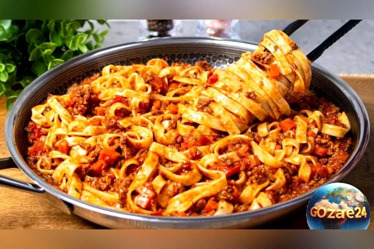 طرز تهیه پاستای رژیمی عضله‌ساز با گوشت گوساله | آموزش کامل غذای سالم و خوشمزه برای بدنسازان