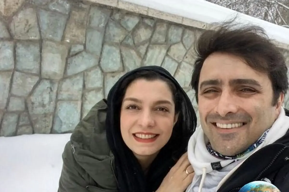 هنر بینظیر کشیدن چهره امین زندگانی و همسرش روی شیشه؛ تابلوی حرفهای و خلاقانه توسط یک طراح ایرانی