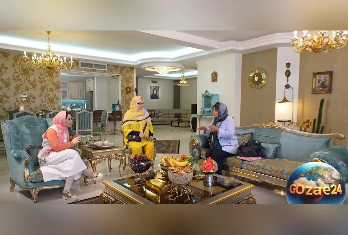 گزارش تصویری: خانه لوکس و سنتی حوریه مقدم در برنامه «شام ایرانی» با چیدمانی سلطنتی و مدرن
