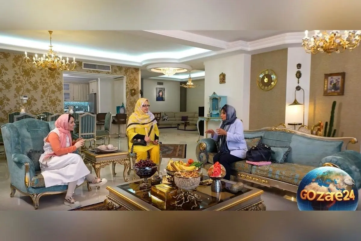 گزارش تصویری: خانه لوکس و سنتی حوریه مقدم در برنامه «شام ایرانی» با چیدمانی سلطنتی و مدرن