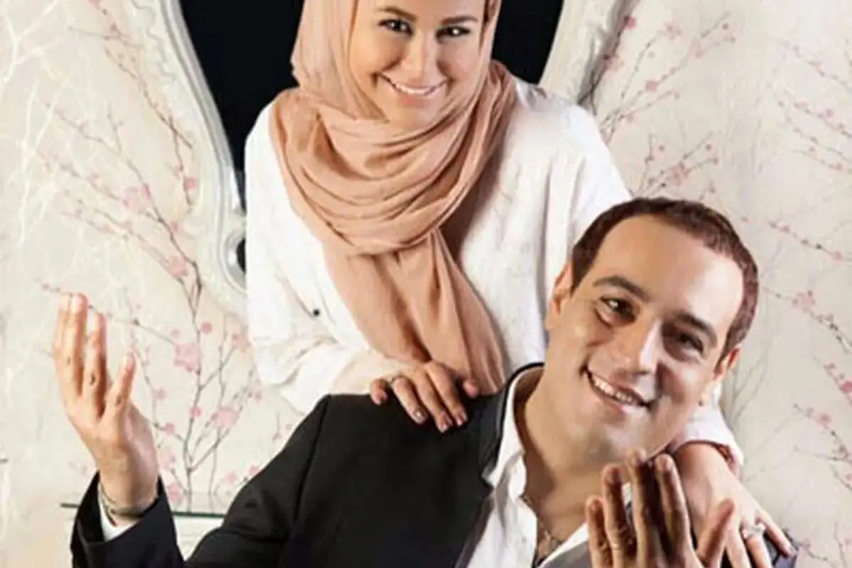 عروس داریوش ارجمند در حیاط خانه با حوض بزرگ پر از ماهی‌های قرمز + تصاویر بالکن و منظره دیدنی
