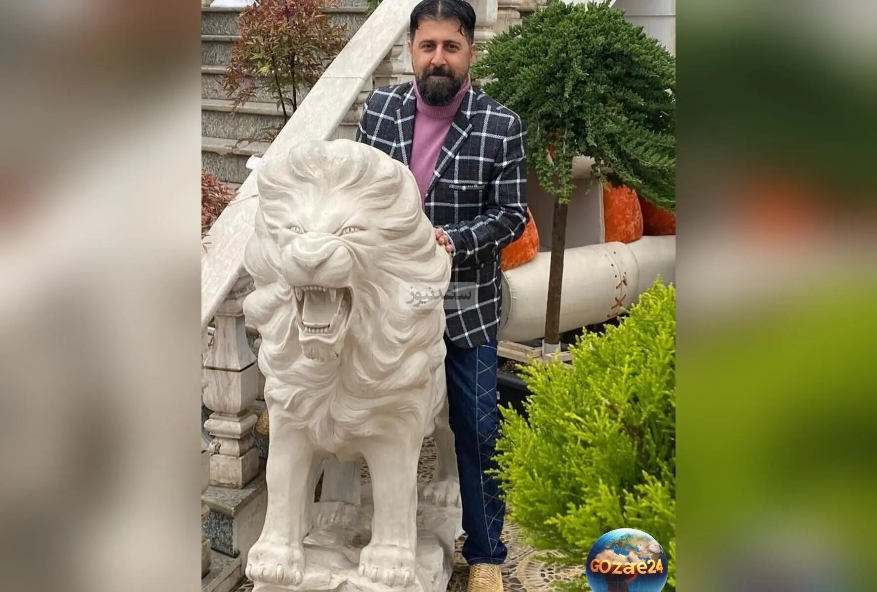 چیدمان منزل شاهانه هومن حاجی عبداللهی با مبلمان مدرن، تابلوهای هنری و لوستر لوکس
