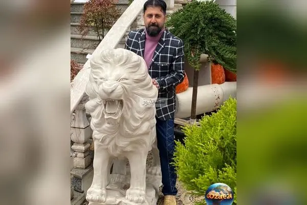 چیدمان منزل شاهانه هومن حاجی عبداللهی با مبلمان مدرن، تابلوهای هنری و لوستر لوکس