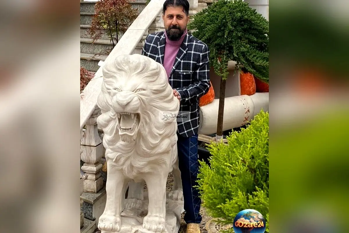 چیدمان منزل شاهانه هومن حاجی عبداللهی با مبلمان مدرن، تابلوهای هنری و لوستر لوکس