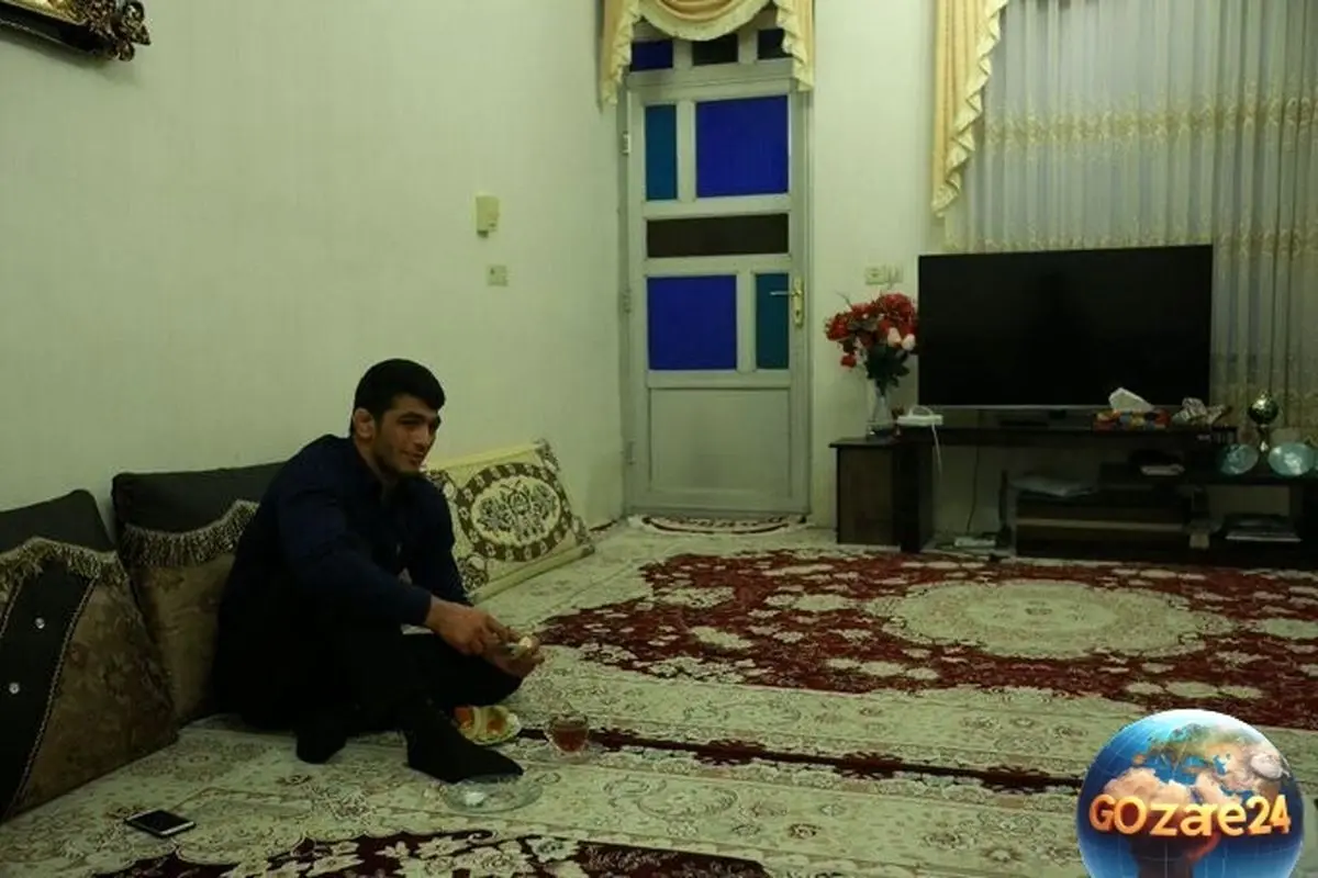 خانه ساده و باصفای حسن یزدانی در جویبار؛ تصاویر خانه پدری بدون تجملات و با سلیقه | کشتیگیر المپیکی
