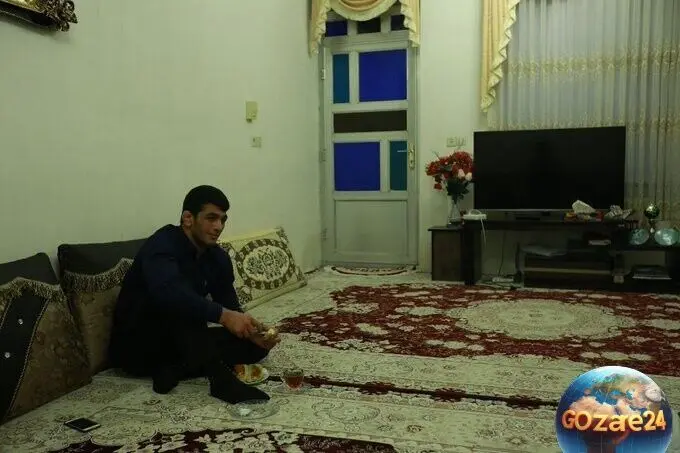 خانه ساده و باصفای حسن یزدانی در جویبار؛ تصاویر خانه پدری بدون تجملات و با سلیقه‌ | کشتی‌گیر المپیکی