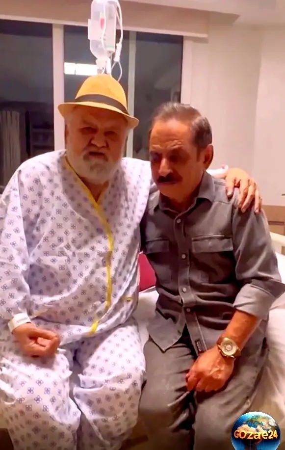 اکبر عبدی پس از سکته مغزی حالش بهتر شد؛ عیادت عمو رشید در بیمارستان و پیام سپاسگزاری