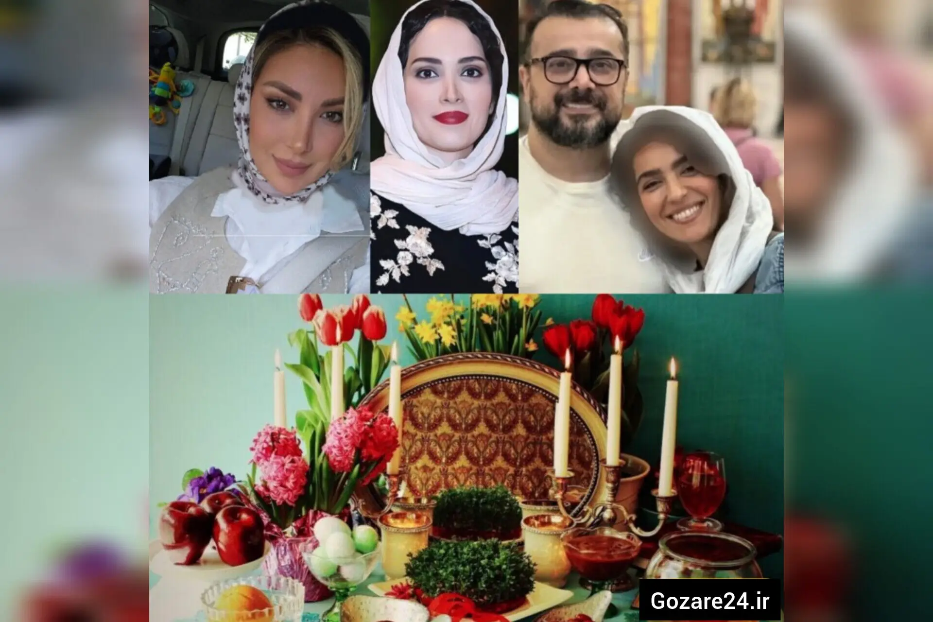 انتخاب و آرایش گل‌های مناسب برای سفره هفت سین به روش سلبریتی ها/از مینا مختاری تا مونا کرمی و بهنوش بختیاری