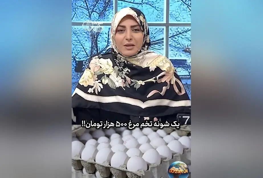 انتقاد المیرا شریفی‌مقدم از گرانی تخم‌مرغ و تاثیر آن بر سفره مردم + فیلم