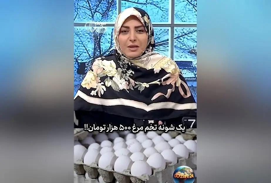 انتقاد المیرا شریفی‌مقدم از گرانی تخم‌مرغ و تاثیر آن بر سفره مردم + فیلم