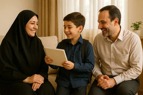 پیام‌های تبریک روز دانش‌آموز از پدر و مادر به فرزند