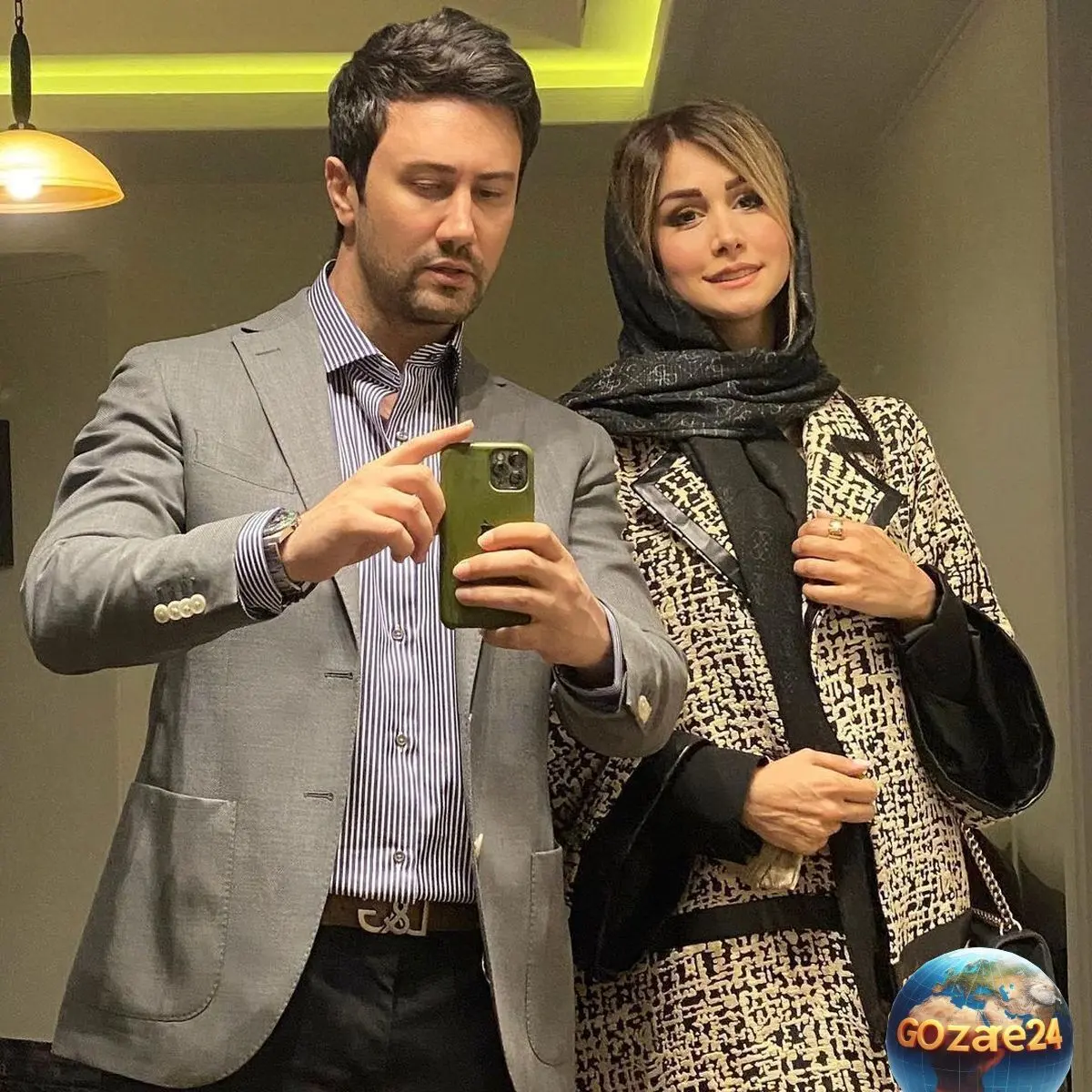 سپیده بزمی‌پور با سوغات اسپانیا، عشقش را به شاهرخ استخری نشان داد + ویدیو