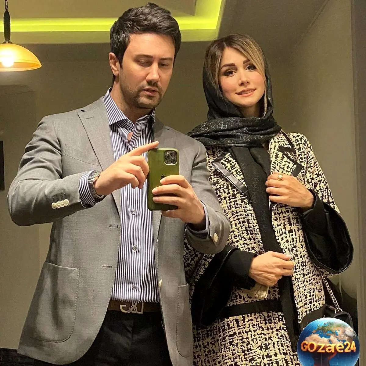 سپیده بزمی‌پور با سوغات اسپانیا، عشقش را به شاهرخ استخری نشان داد + ویدیو