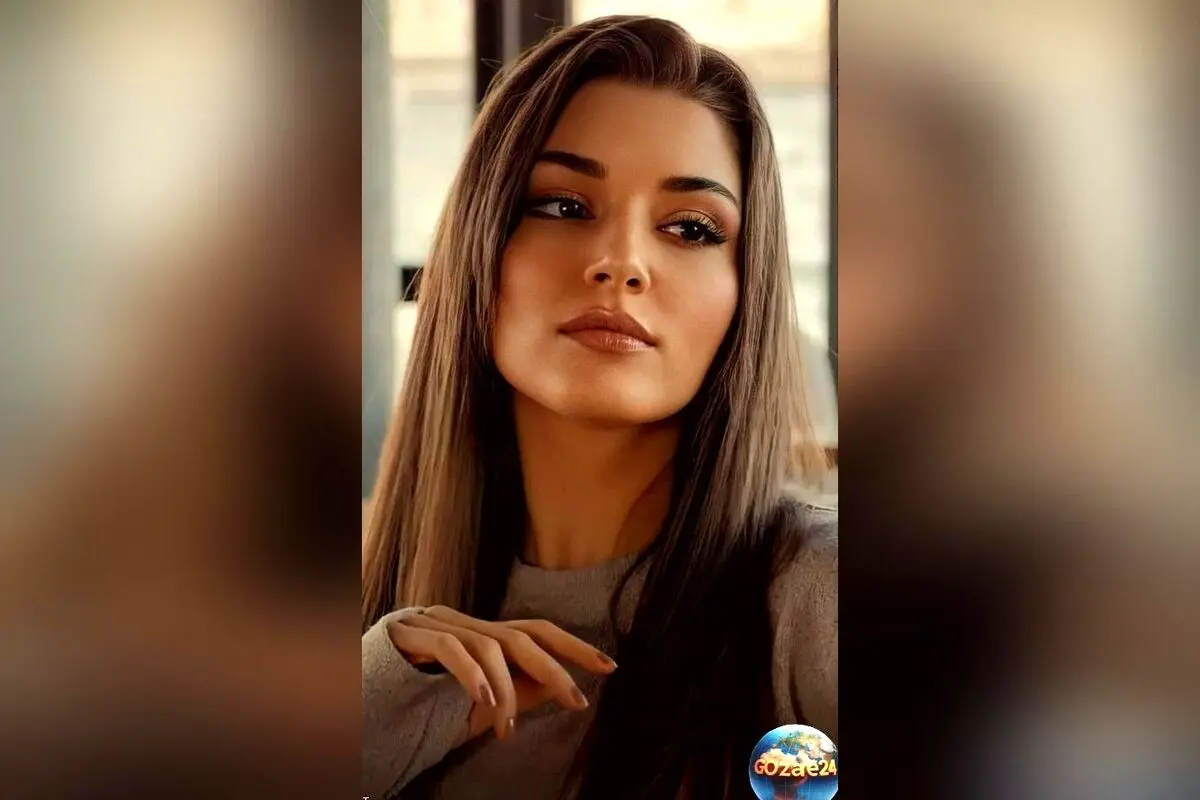 عکس جدید هانده ارچل با لباس اپل دار و استایل دهه شصتی در ترکیب سبک ایرانی و آمریکایی