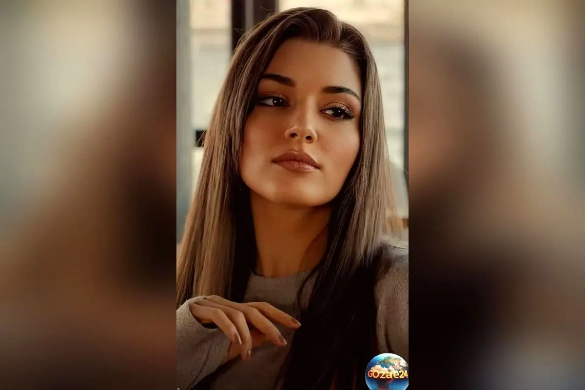 عکس جدید هانده ارچل با لباس اپل دار و استایل دهه شصتی در ترکیب سبک ایرانی و آمریکایی