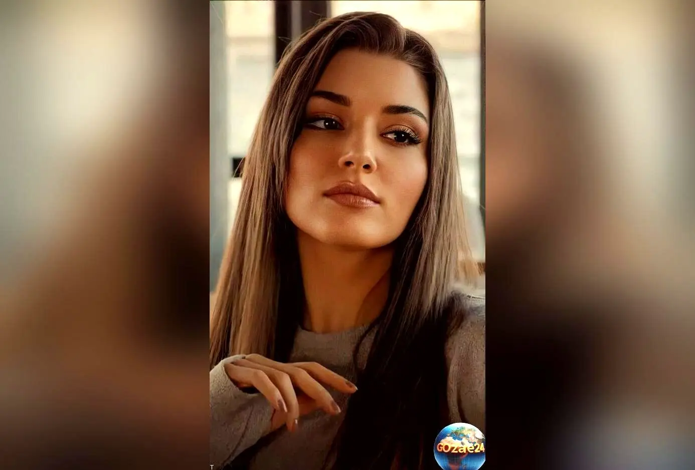 عکس جدید هانده ارچل با لباس اپل دار و استایل دهه شصتی در ترکیب سبک ایرانی و آمریکایی