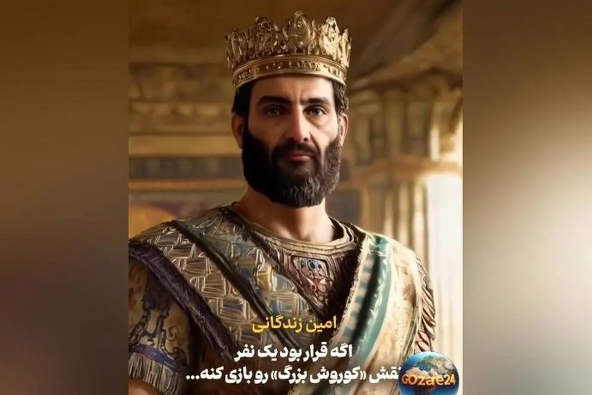 شباهت دیدنی امین زندگانی به کوروش کبیر؛ نظر الیکا عبدالرزاقی درباره نقش همسرش در سریال ساهره