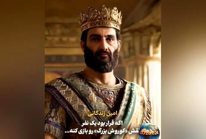 شباهت دیدنی امین زندگانی به کوروش کبیر؛ نظر الیکا عبدالرزاقی درباره نقش همسرش در سریال ساهره