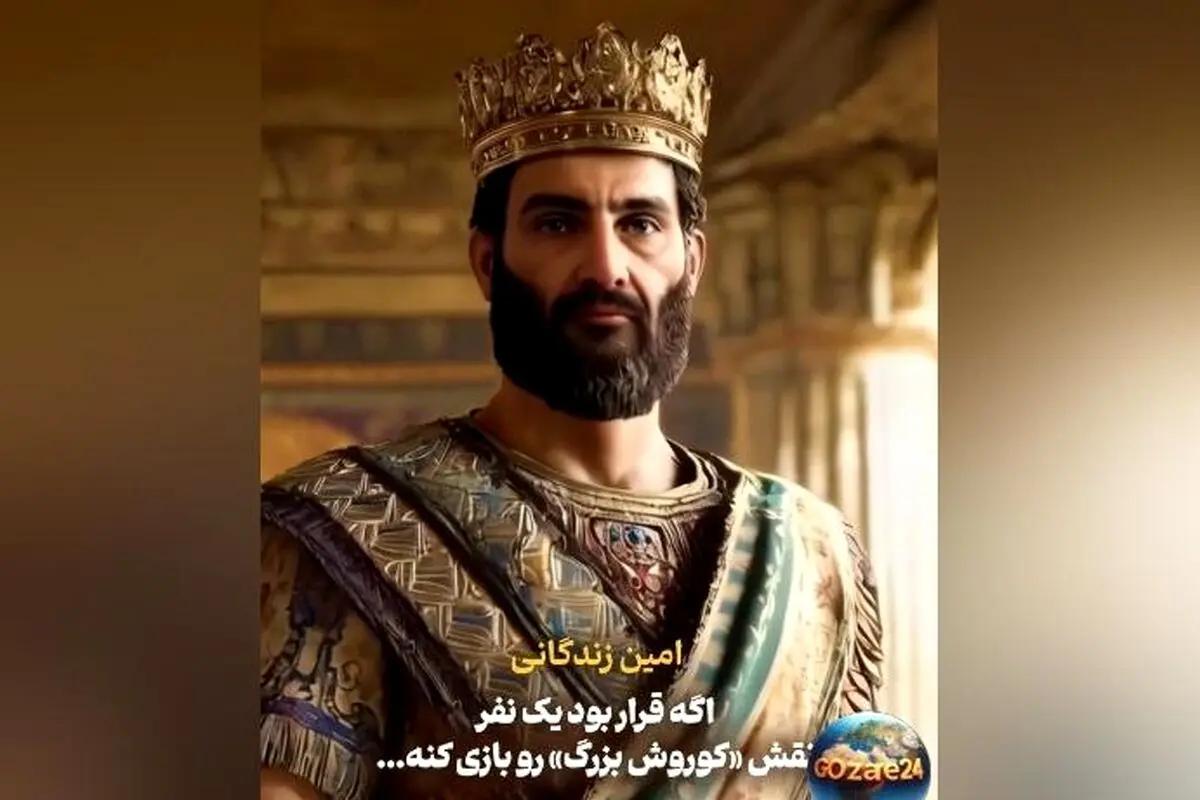 شباهت دیدنی امین زندگانی به کوروش کبیر؛ نظر الیکا عبدالرزاقی درباره نقش همسرش در سریال ساهره