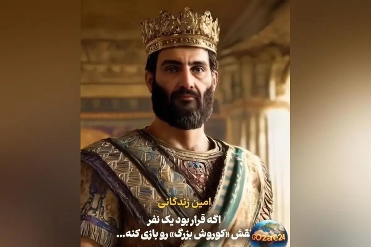 شباهت دیدنی امین زندگانی به کوروش کبیر؛ نظر الیکا عبدالرزاقی درباره نقش همسرش در سریال ساهره